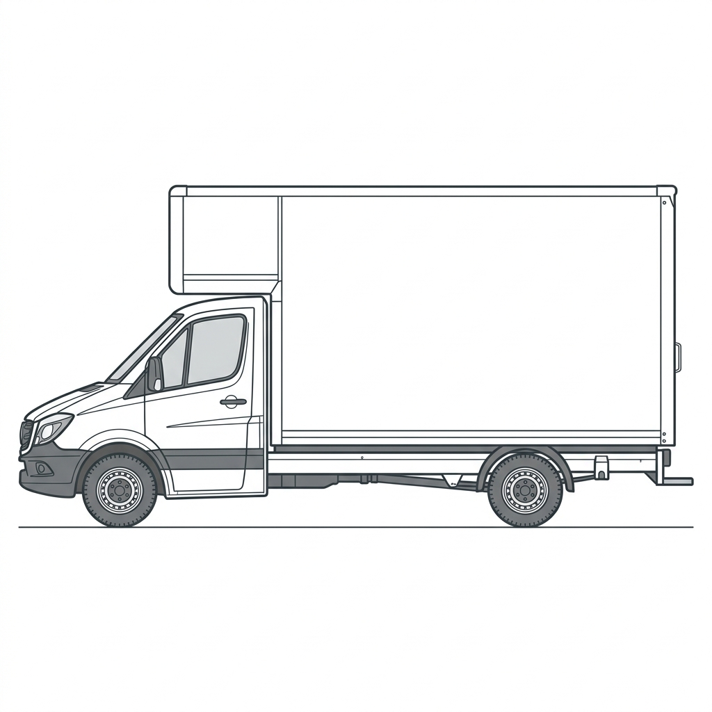 3.5t Luton van silhouette